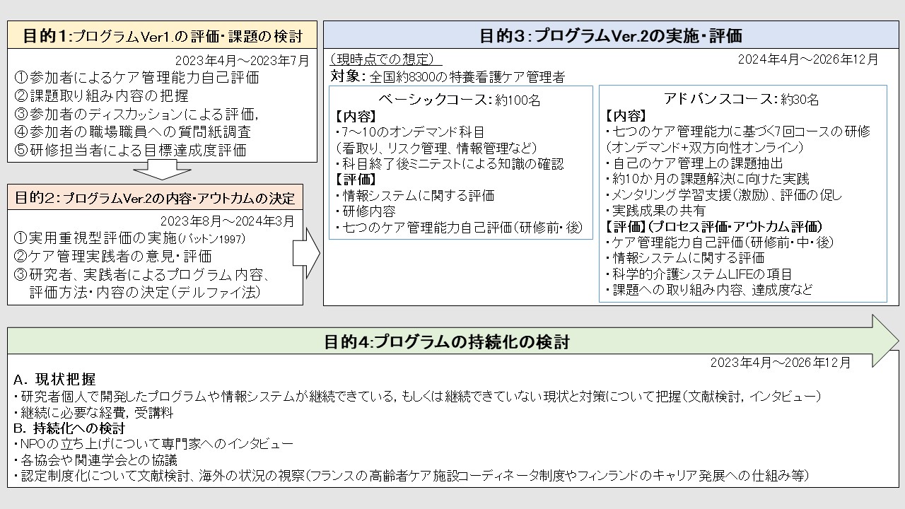 発展的研究のプロセス