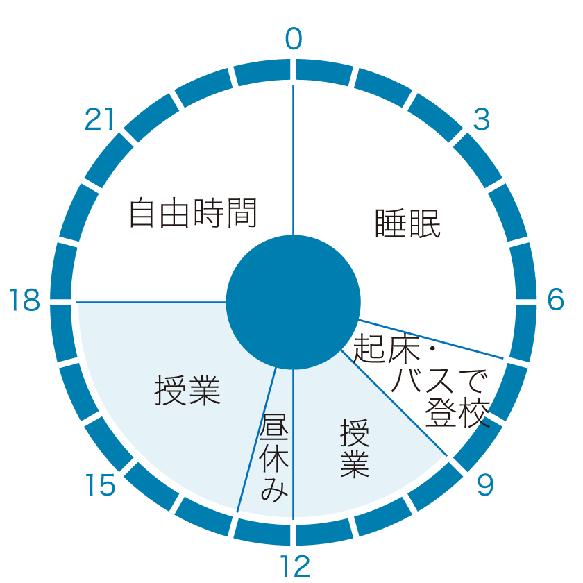 1日のスケジュール