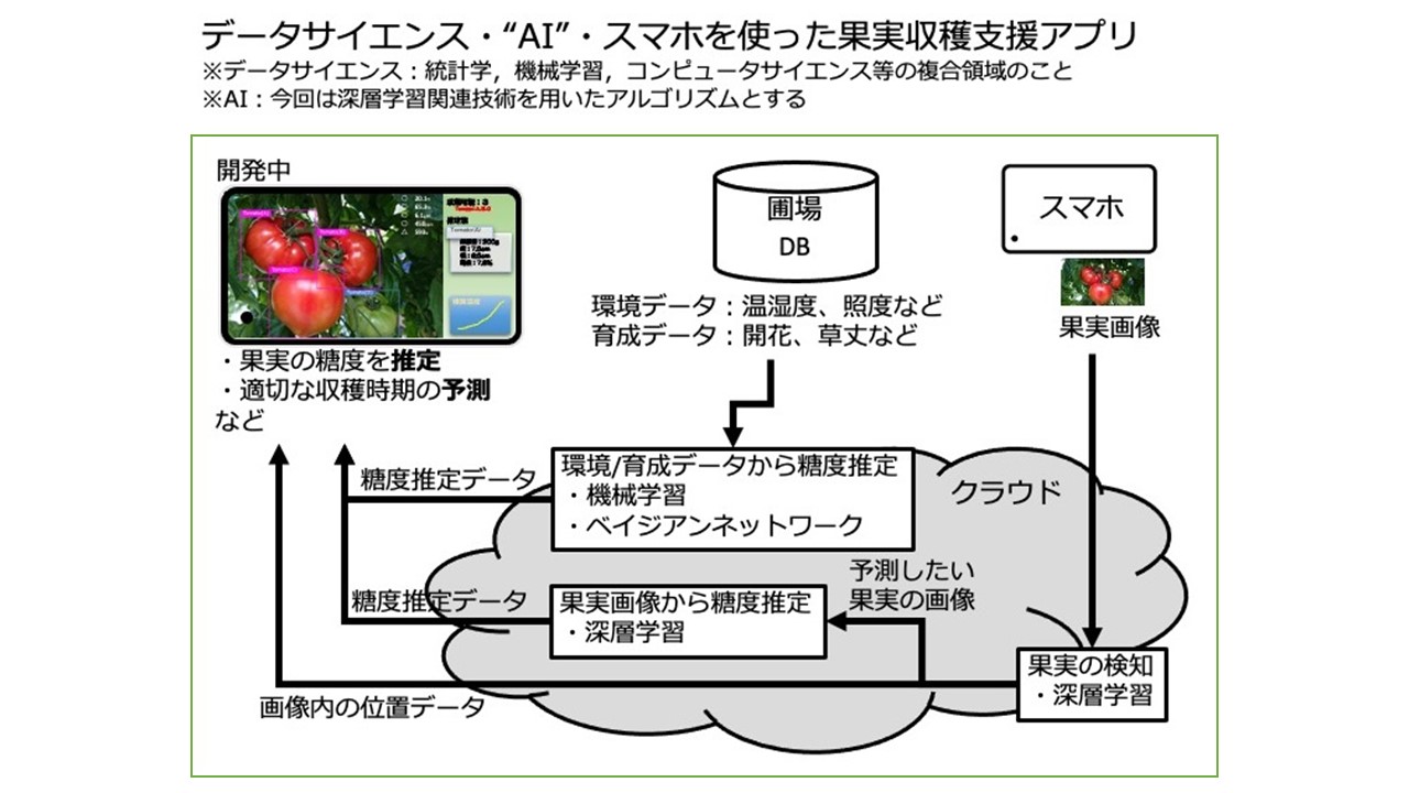 データサイエンス・“AI”・スマホを使った果実収穫支援アプリ