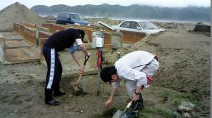津波被災農地の地下水モニタリング